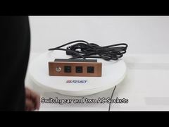 desk recessed power strip with light switch usb charging 