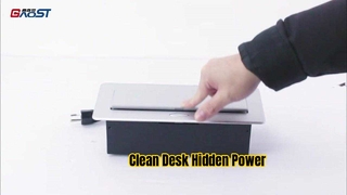Hidden Desk Power Solution Pop Up Outlet