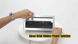 Ultimate Desk Cable Management Pop Up Power Socket Solution