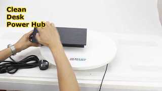 Clean Desk Power Hub USB Network