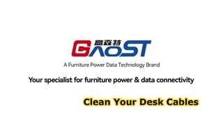 Clean Desk Upgrade Flush Mount Power Strip with USB C