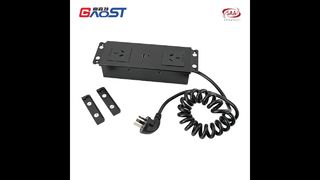 Flush Mount Desk Power Strip with 2 AU Outlets 20W USB C SAA Approved Alloy Material V0 flame
